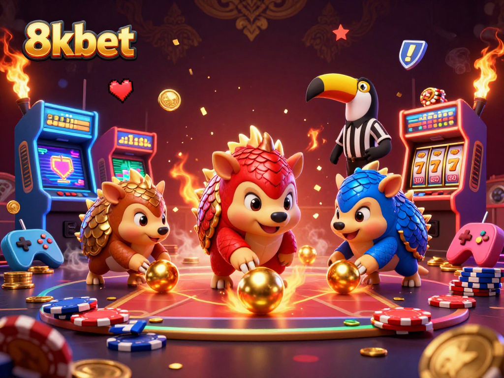 Experience thrilling casino action in the vibrant 8kbet world, where pangolins collide for jackpot glory.