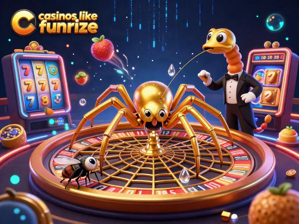 Engage in thrilling gameplay at casinos like funrize with a dynamic roulette scene featuring cartoon characters.