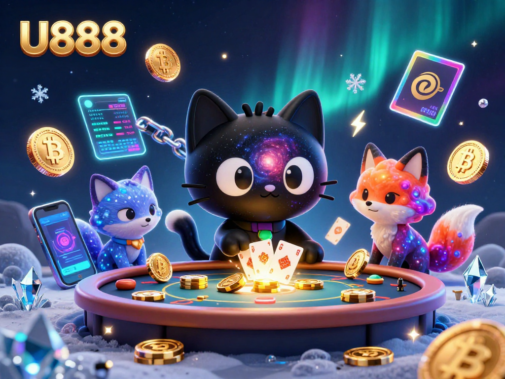 Experience exciting bets with U888 while a cosmic black hole cat pulls in riches.