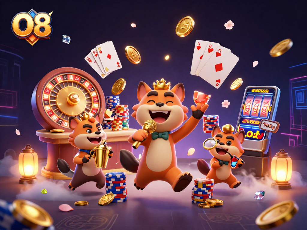 Experience thrilling moments with O8's lively casino atmosphere packed with action and excitement.