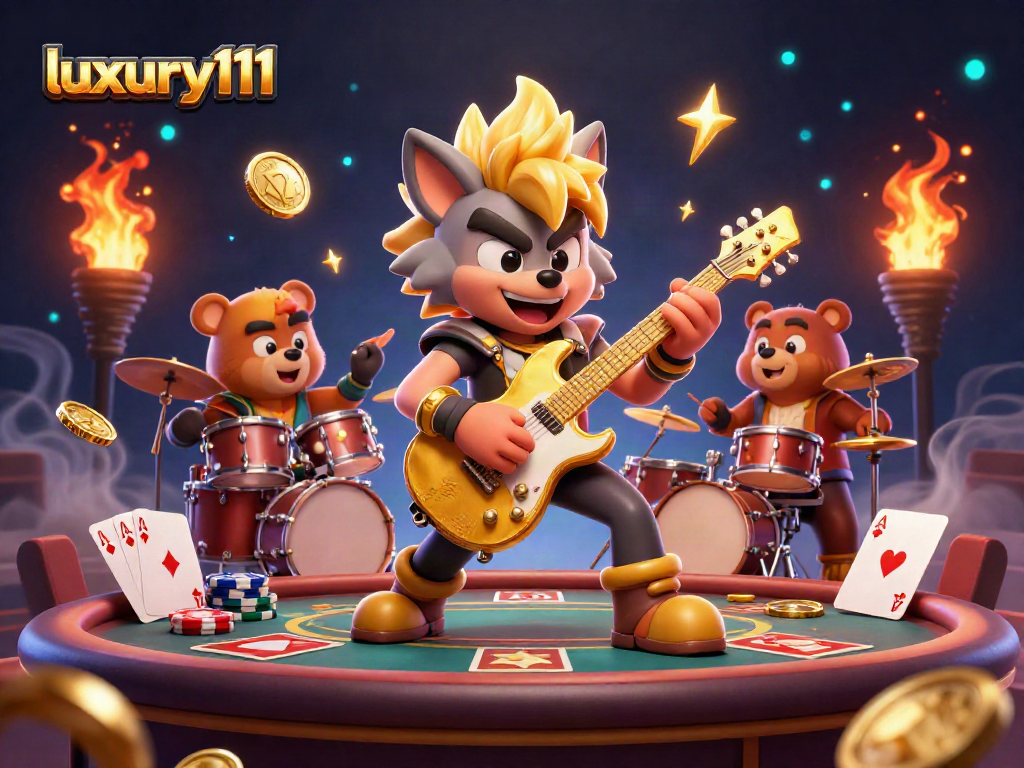 Experience exhilarating wins at luxury111 with dynamic casino action featuring rock star characters.