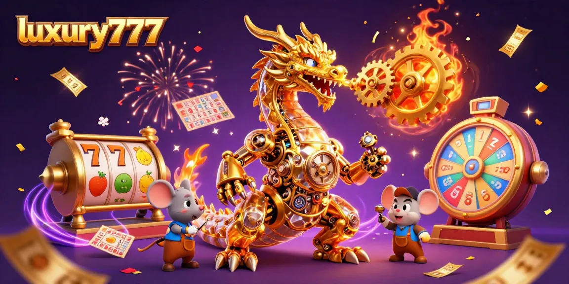 Menangkan jackpot besar dengan luxury777, lihat naga emas dan simbol keberuntungan di slot