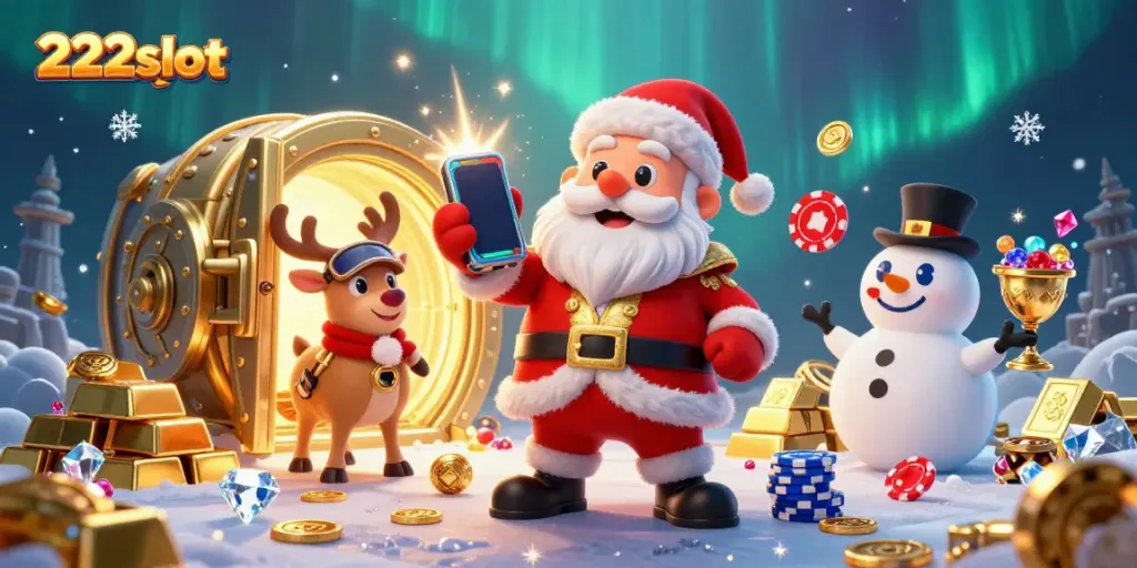 Menangkan jackpot slot di 222slot dengan karakter unik yang meriah dalam suasana kasino.