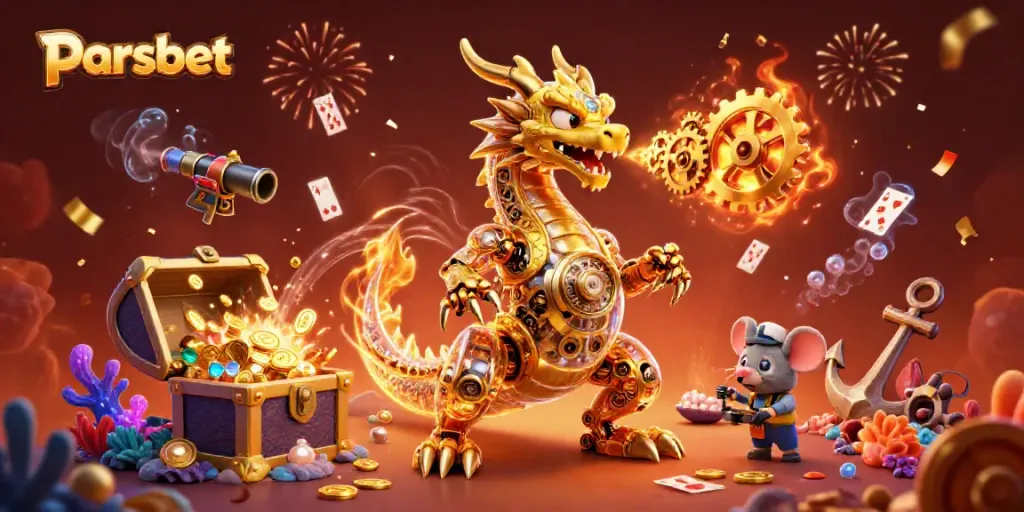 Parsbet ile altın kazanmayı sağlayan 3D kazino sahnesi
