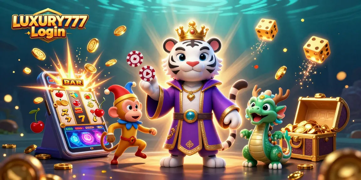 Masuk ke LUXURY777 Login dan nikmati permainan kasino dengan simbol keberuntungan dan jackpot yang cerah.