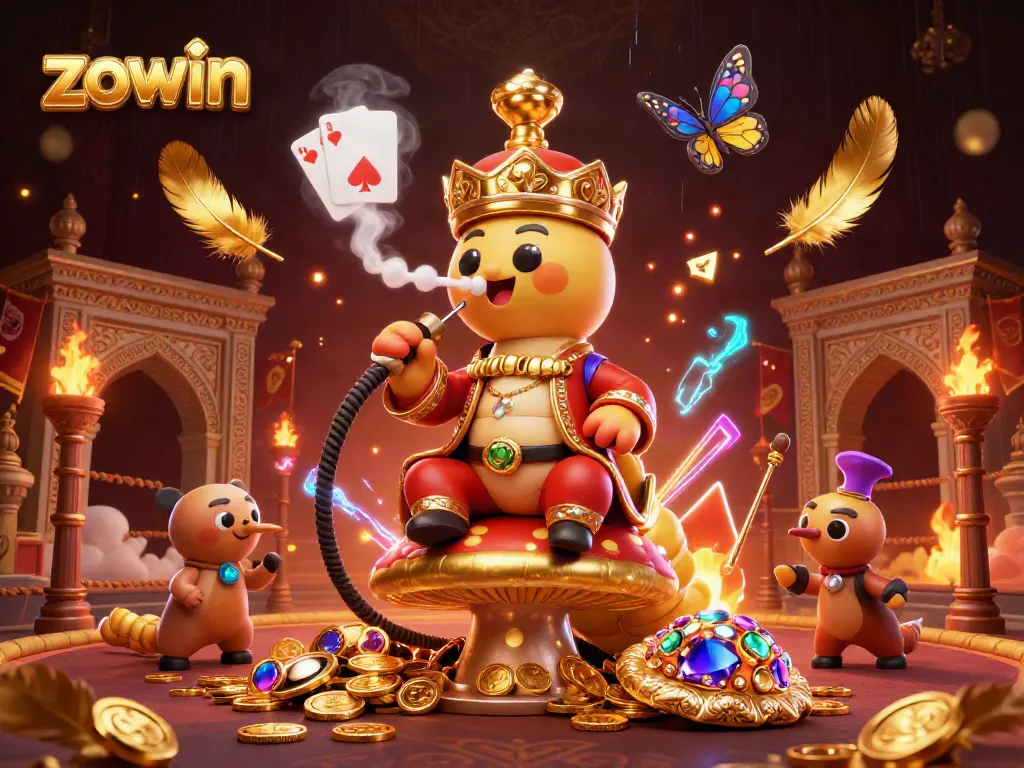 Engage in thrilling games at Zowin while discovering vibrant casino elements and rewards.