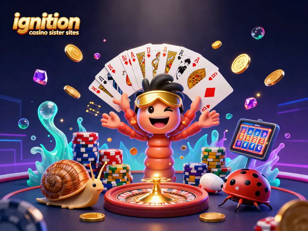 Join the excitement at ignition casino sister sites with colorful poker chips and a lively deal.