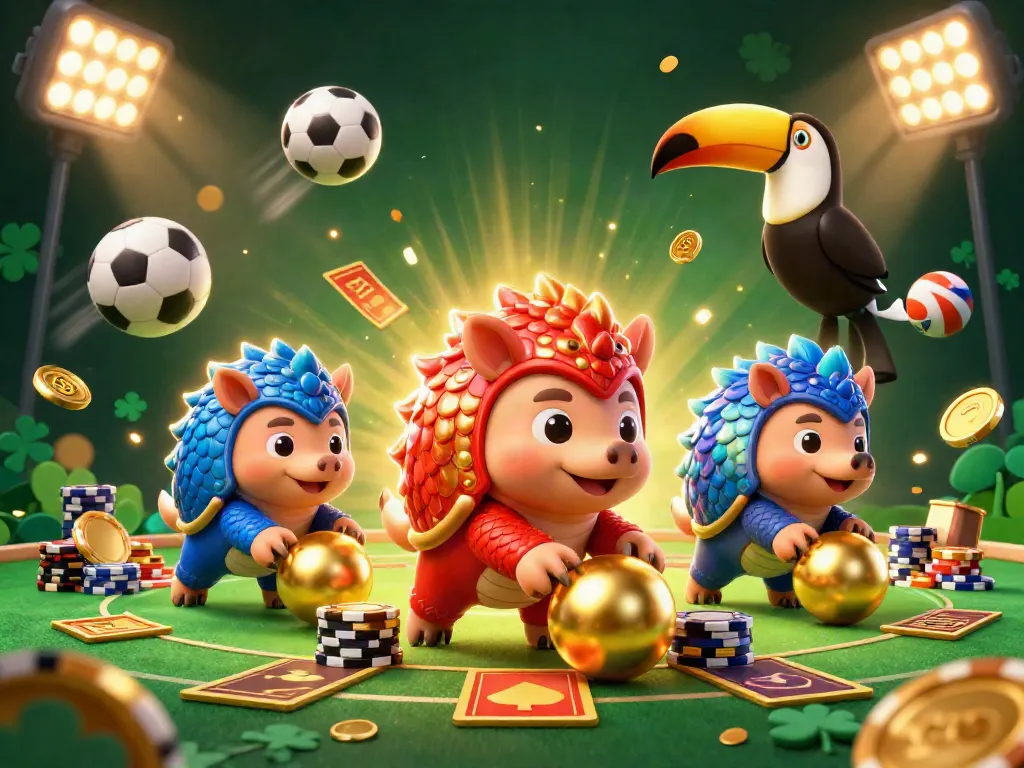 Experience excitement with net88 as rival pangolins roll golden balls through poker chips.
