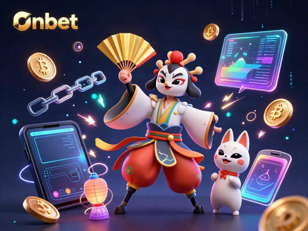 Join the excitement at Onbet with a vibrant 3D casino featuring cryptocurrencies and dynamic characters.