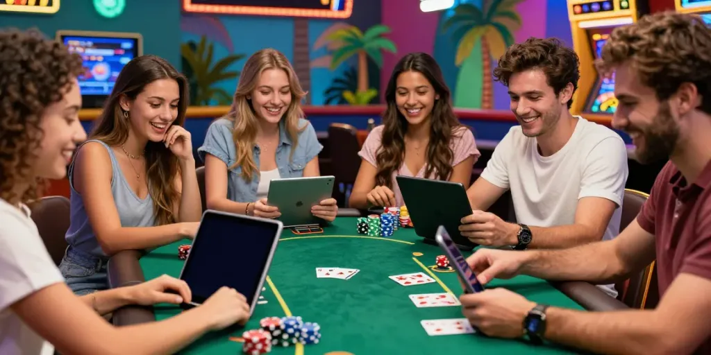 Verde Casino bietet eine lebendige Online-Casino-Erfahrung mit Freunden, die spannende Spiele spielen.
