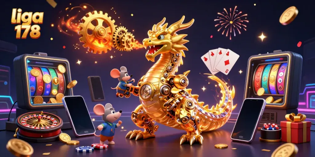 Menggandakan kesenangan di liga 178 dengan ilustrasi kasino 3D yang memukau dan karakter unik.