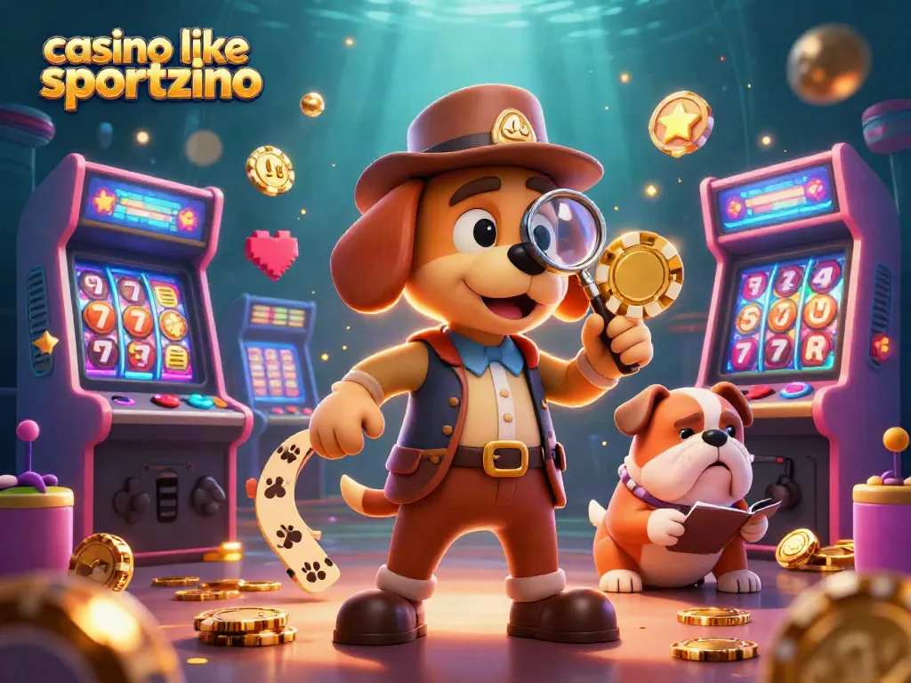 Immerse in action with a casino like Sportzino, as cartoon characters discover treasure and poker chips.