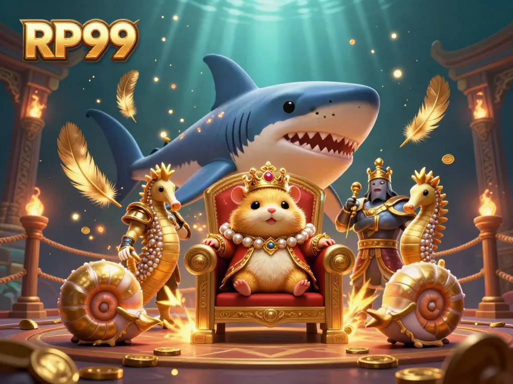 Experience thrilling gameplay at RP99, featuring vibrant casino elements and friendly characters.
