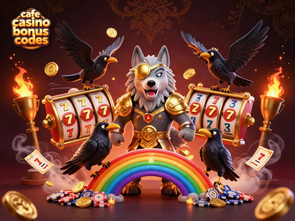 Engage with cafe casino bonus codes in a vibrant 3D scene full of dynamic gaming action.