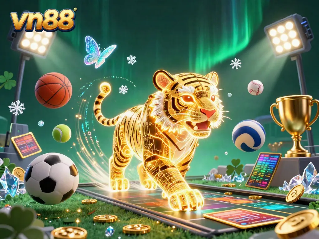 Experience thrilling gameplay with vn88 at a vibrant digital casino filled with dynamic sports elements.