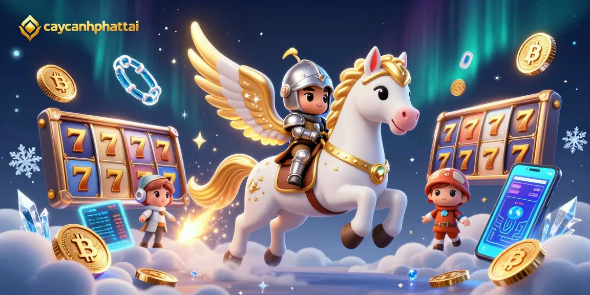 Experience the thrill of caycanhphattai with vibrant slot reels and celestial characters.