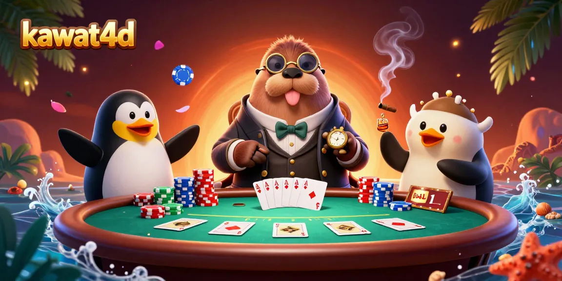 Kawat4D menawarkan pengalaman unik dengan ilustrasi permainan poker yang menyenangkan di bawah laut.
