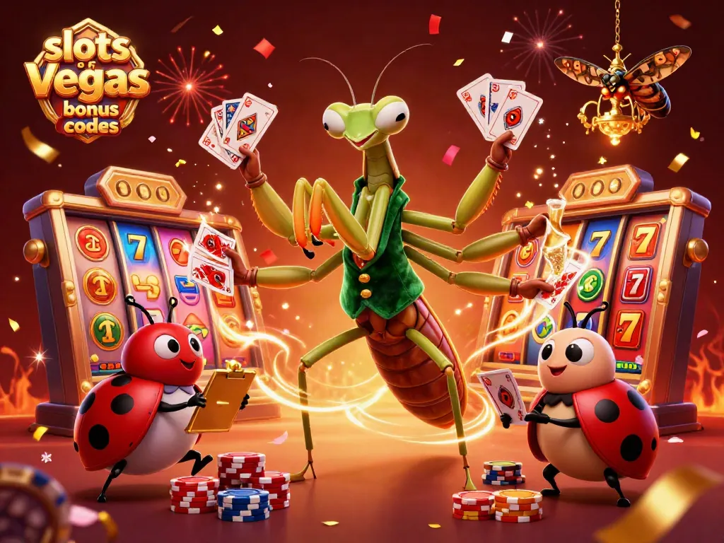 Enjoy slots of vegas bonus codes with vibrant slot reels and festive characters