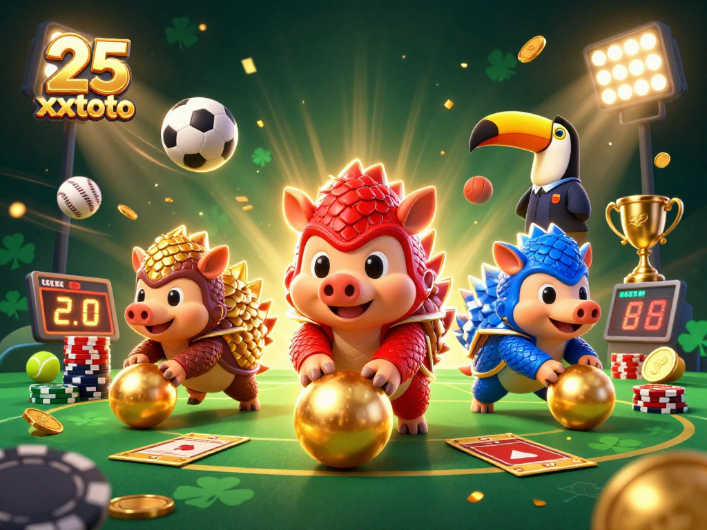 25 xxtoto menampilkan pangolin bertanding dengan elemen permainan kasino yang meriah