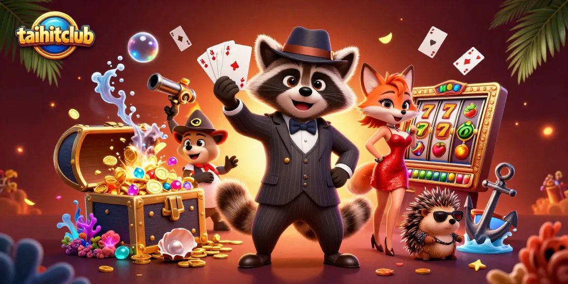 Experience the excitement of taihitclub's gaming scene with vibrant characters and lively slot elements
