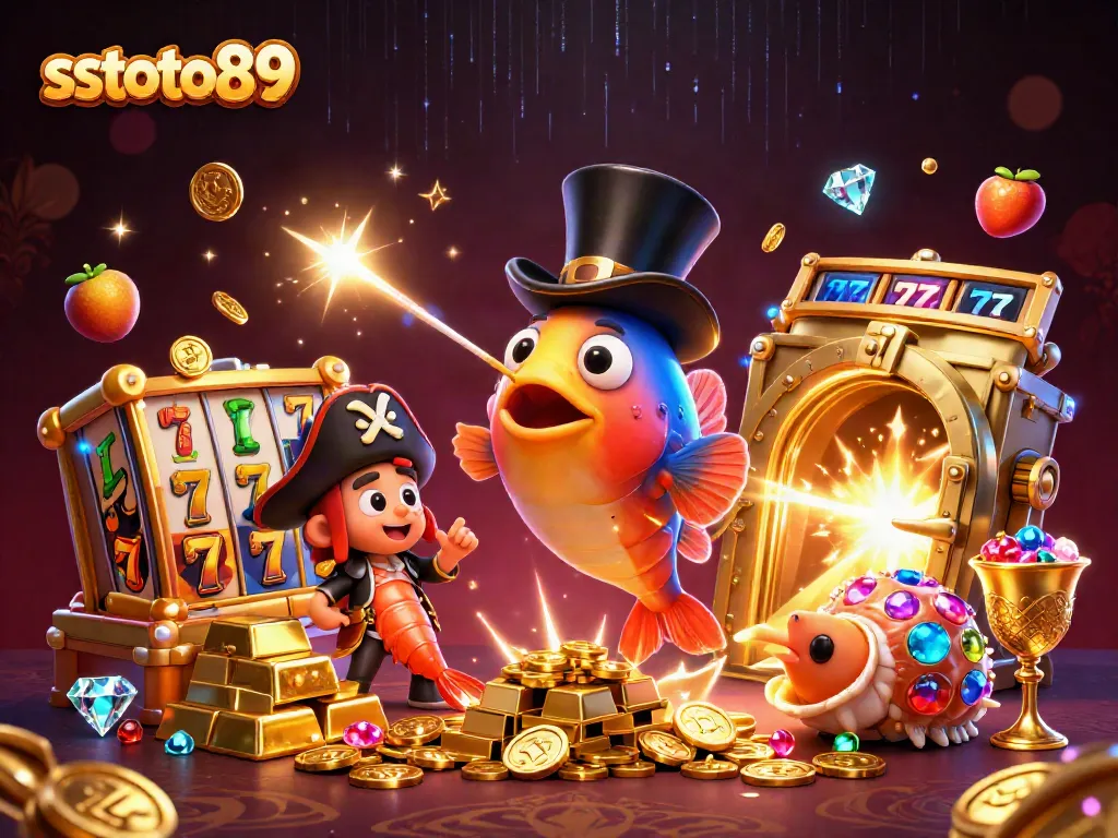 sstoto89 menarik perhatian dengan gulungan slot dan simbol buah berkilau, mengundang keberuntungan.